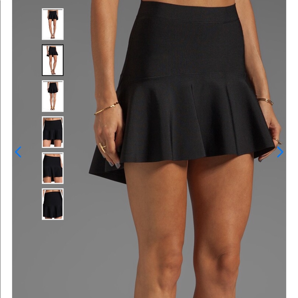 BCBGMaxazria REVOLVE Black Evelyn Mini Skirt